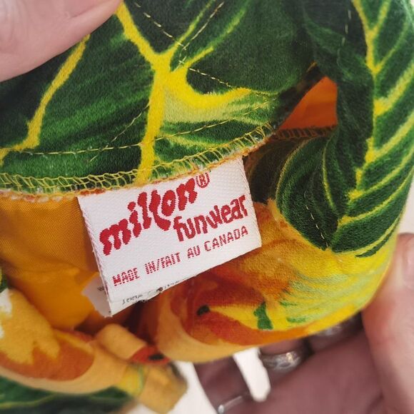 Vintage 60s Quilted Botanical Snap Jacket - Picture 4 of 4